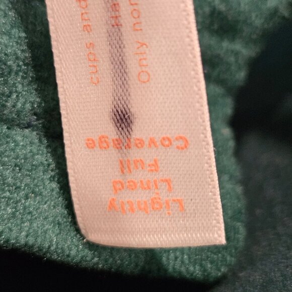 Cacique Polka Dot Full Coverage Lightly Lined Bra 40F Green Adjustable Straps - Picture 6 of 16